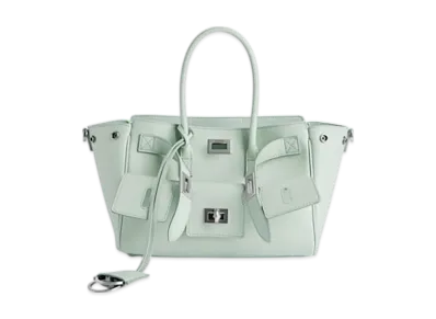 BALENCIAGA Bel Air Mini Carry All Bag "Mineral Green"