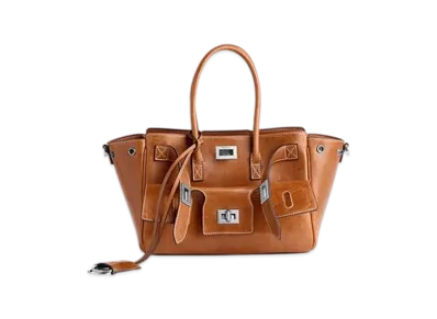 BALENCIAGA Bel Air Carryall Bag Mini "Tan Cowboy"