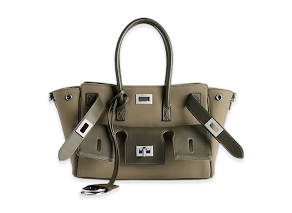 BALENCIAGA Bel Air Carryall Bag Mini "Khaki"