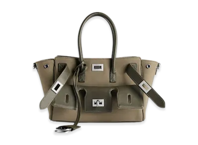 BALENCIAGA Bel Air Carryall Bag Mini "Khaki"