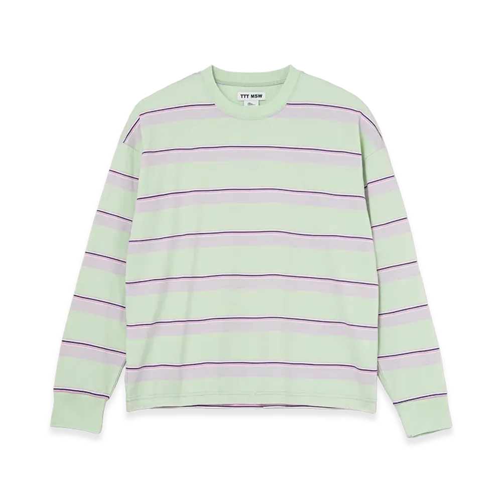 TTTMSW Border Long Sleeve Tee "Pale Green"