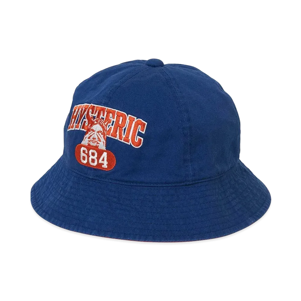 HYSTERIC GLAMOUR Evil College Crochet Hat "Other Navy"