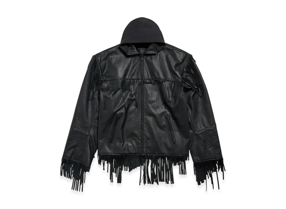 BALENCIAGA Men's Fringe Jacket "Black"