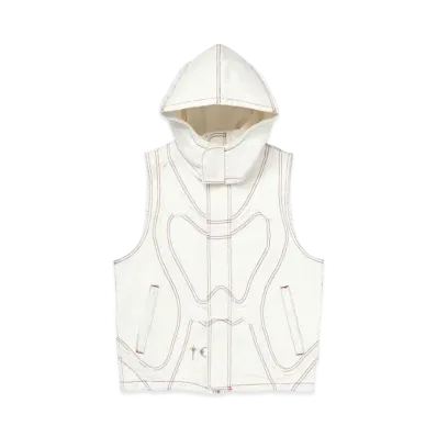 THUG CLUB Cave Denim Vest "White"