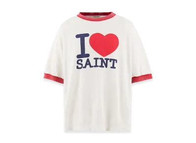 Saint Mxxxxxx SS T-Shirt I Love Saint "White"