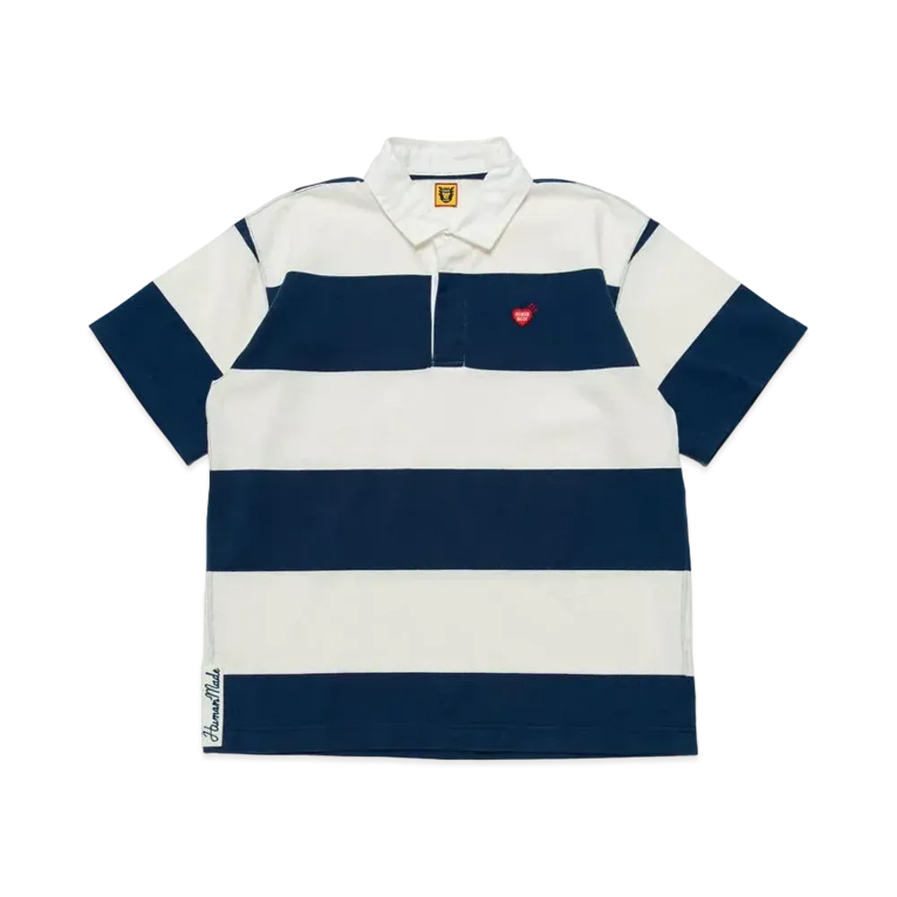 HUMAN MADE RUGBY S/S SHIRT "Navy"