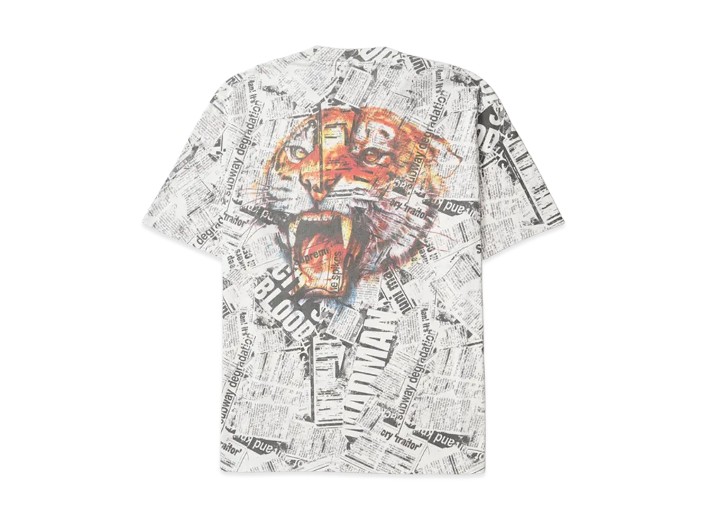 Supreme Newspaper S/S Top "White"