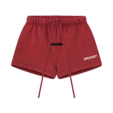 FEAR OF GOD ESSENTIALS Women's Running Short "Crimson"