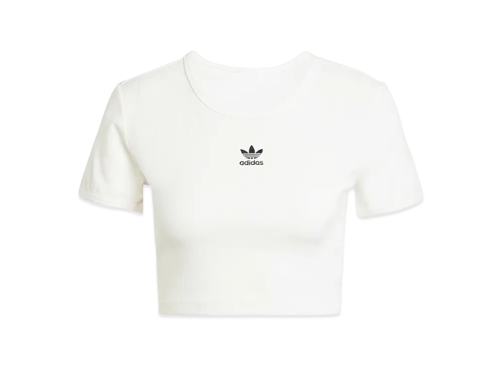 adidas Essentials Rib T-shirt "Cloud White"