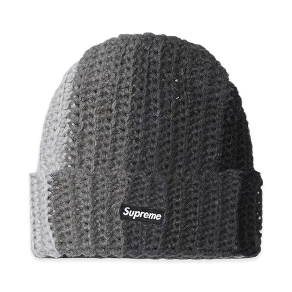 Supreme Gradient Crochet Beanie "Black"