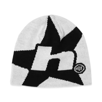 HUF H Star Skull Beanie "White"