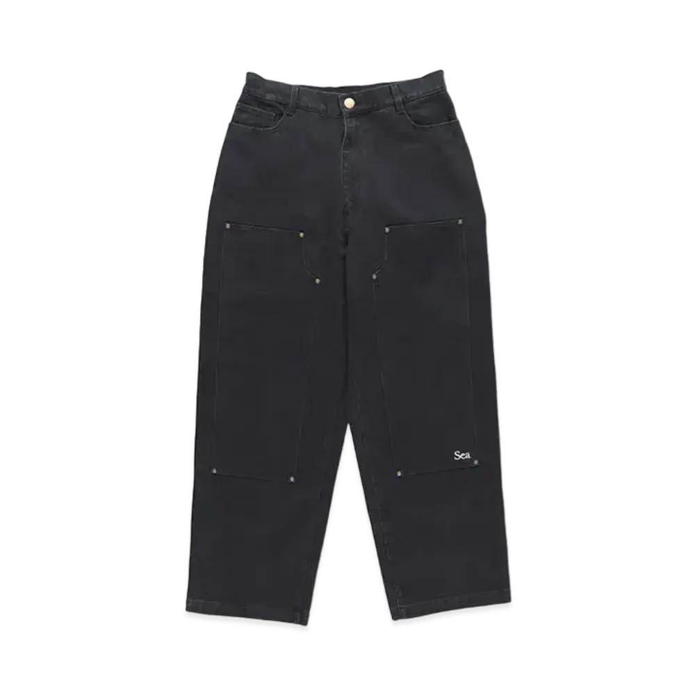 WIND AND SEA SDT Duck Canvas D.Knee Painter Pt "Black"