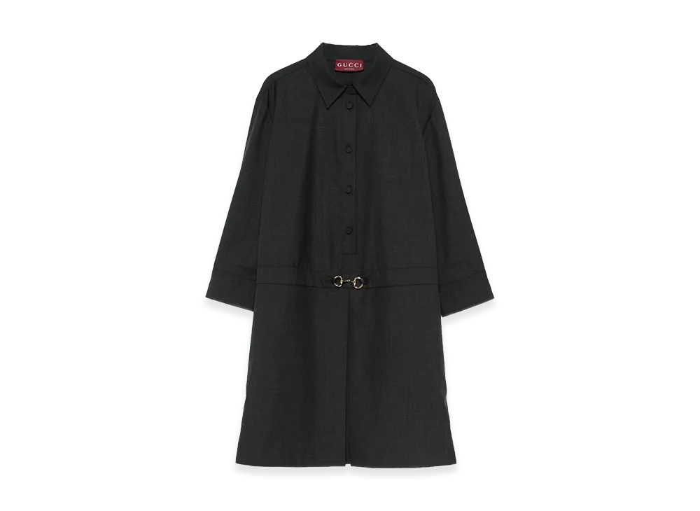 GUCCI Women's 'Morsetto' Dress "Grey"