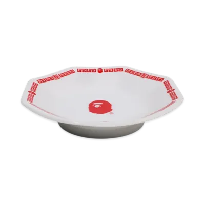 A BATHING APE Bape Octagonal Dish "White"