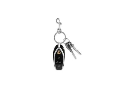 BALENCIAGA Automobili Lamborghini Car Key Charm "Silver/Black"