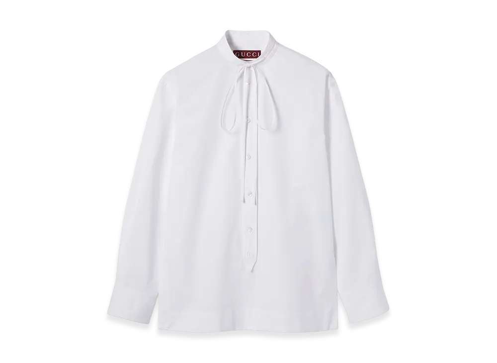 GUCCI Women's Double G Embroidery Shirt "White"