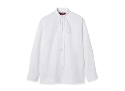 GUCCI Women's Double G Embroidery Shirt "White"