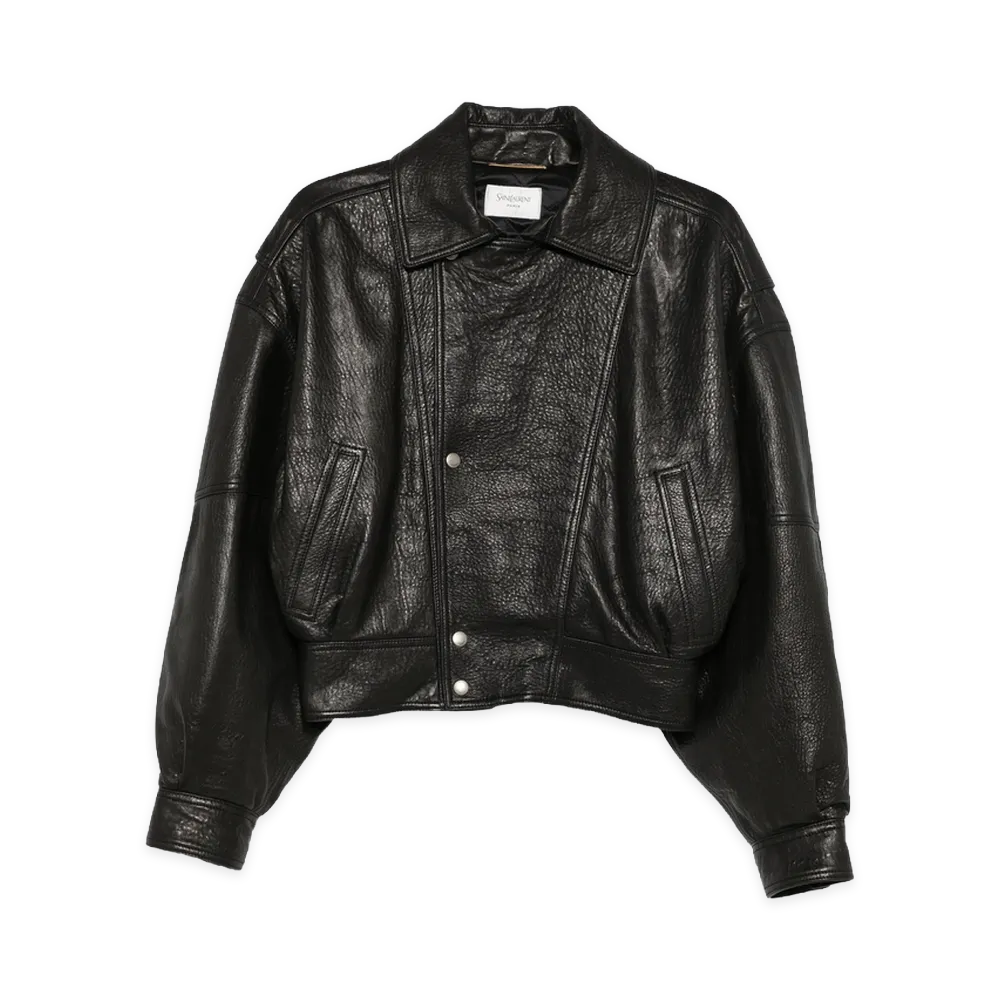 Saint Laurent Women's Leather Jacket "Black"