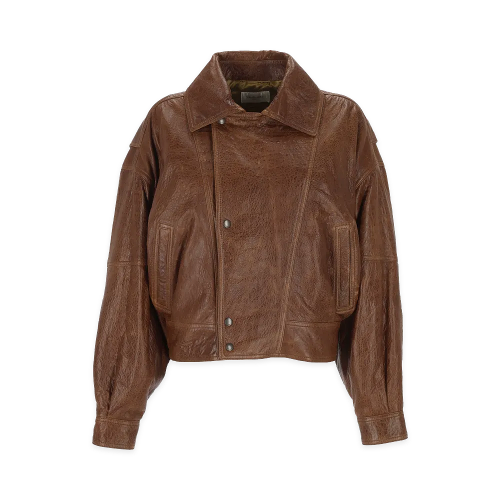 Saint Laurent Women's Jackets "Brown"