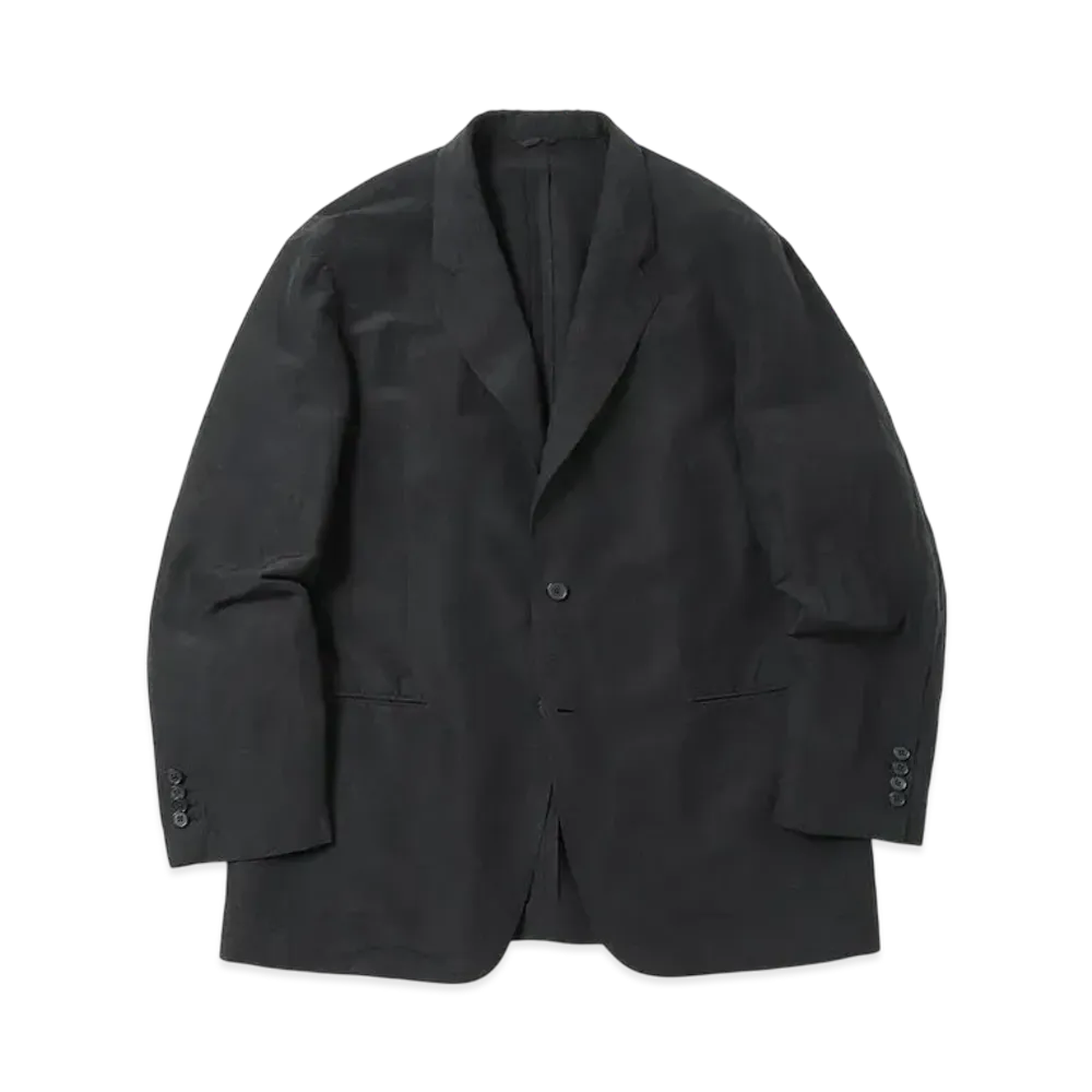 A.PRESSE Silk Linen Jacket "Black"
