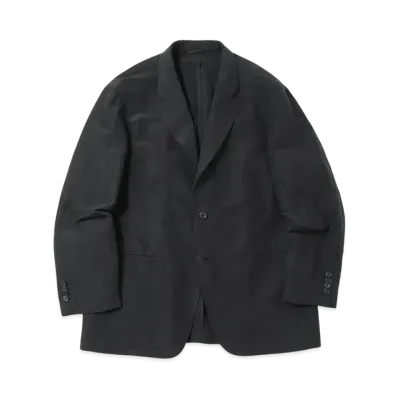 A.PRESSE Silk Linen Jacket "Black"