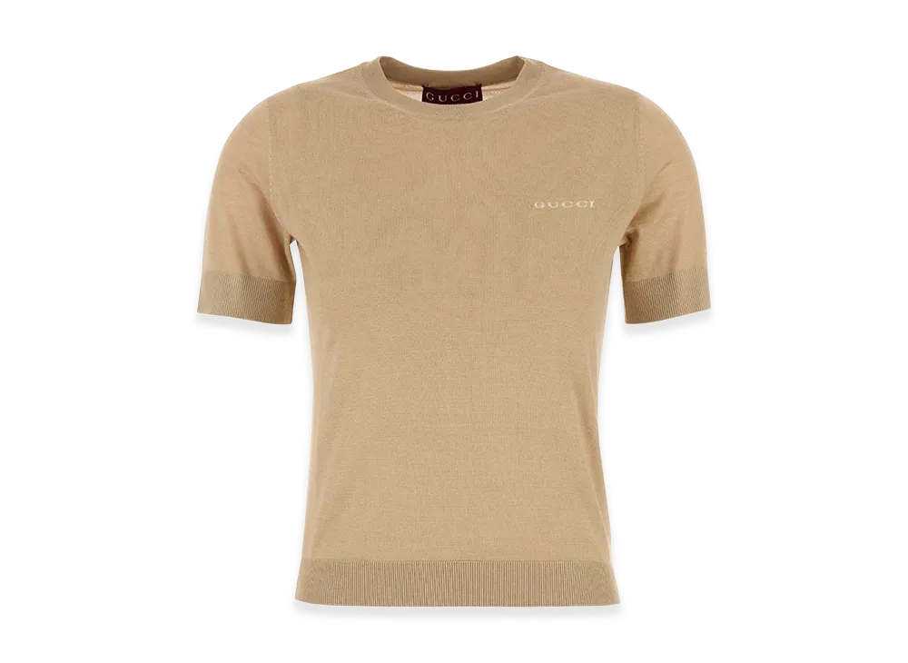 GUCCI Women's Cashmere Blend Sweater "Beige"