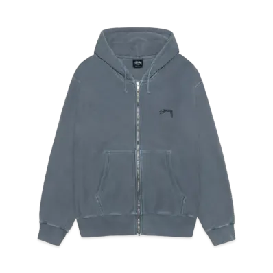 Stussy Smooth Stock Pigment Dyed Zip Hoodie "Navy" (FA24)