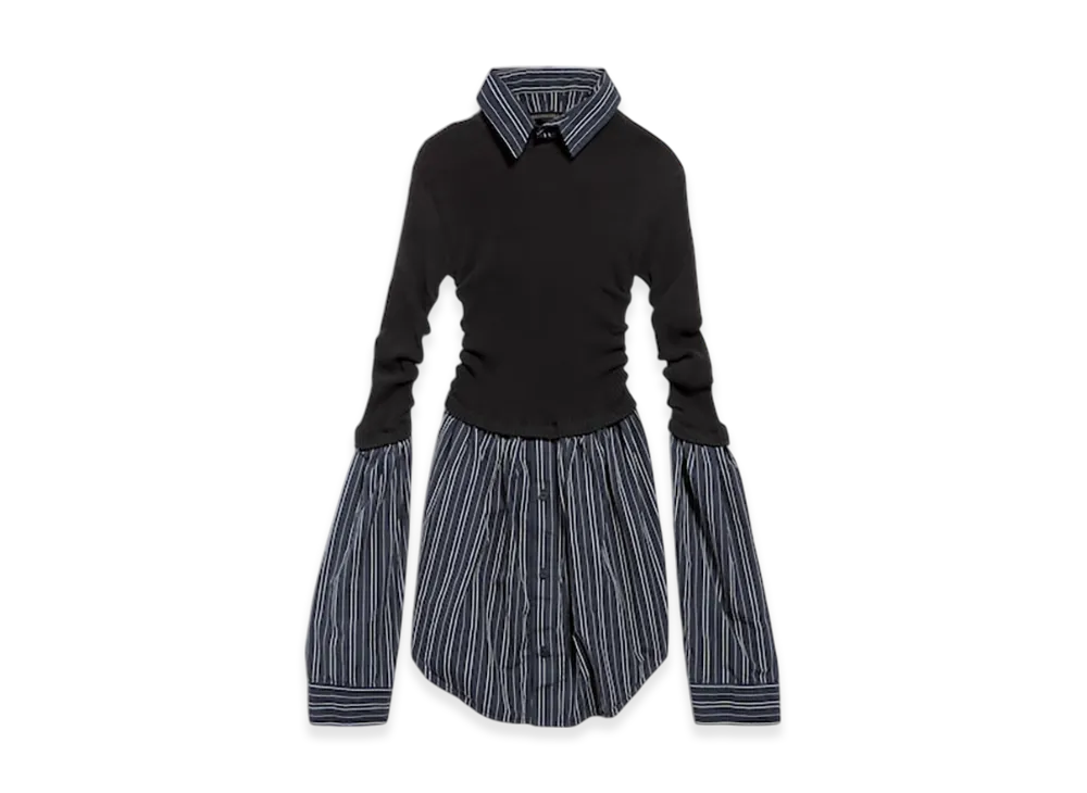 BALENCIAGA Women's Layered Sweater "Black"