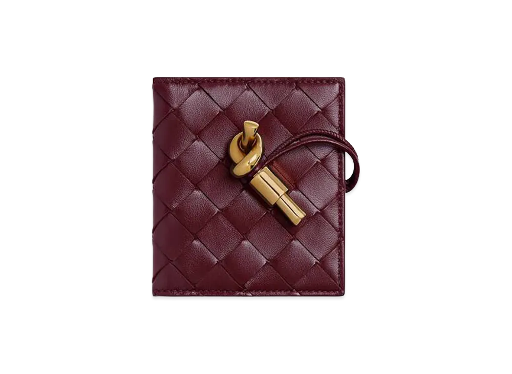 Bottega Veneta Andiamo Flap Card Case "Barolo"