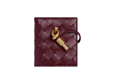 Bottega Veneta Andiamo Flap Card Case "Barolo"