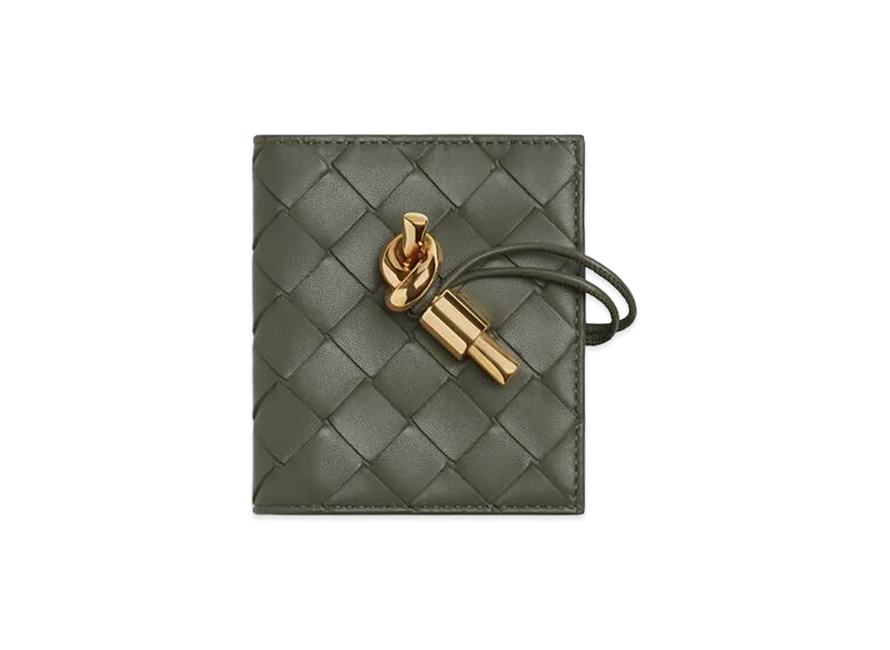 Bottega Veneta Andiamo Flap Card Case "Pickle"