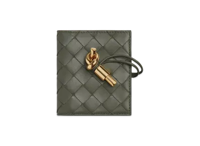 Bottega Veneta Andiamo Flap Card Case "Pickle"