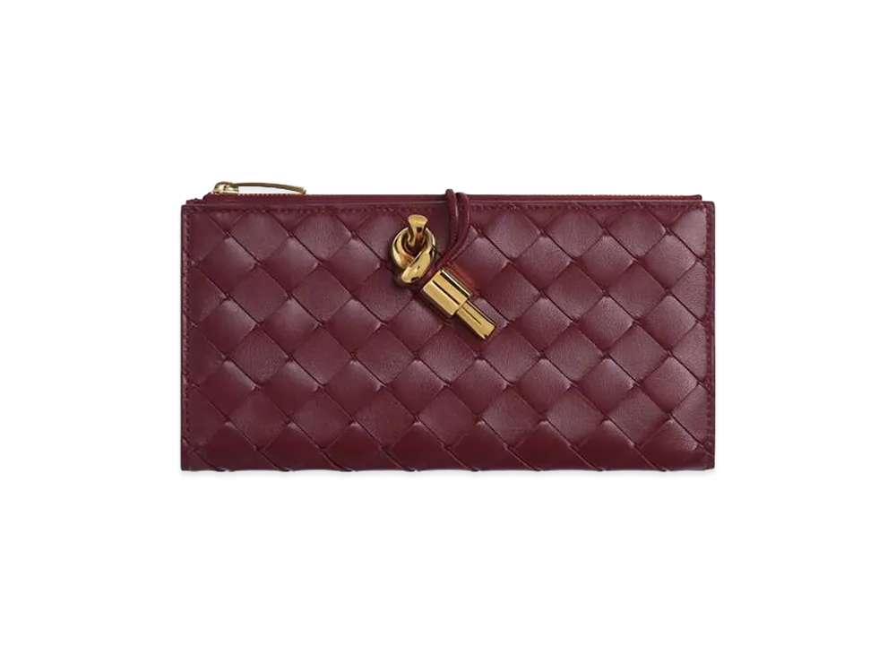 Bottega Veneta Andiamo Long Wallet "Barolo"