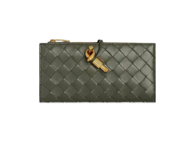 Bottega Veneta Andiamo Long Wallet "Pickle"