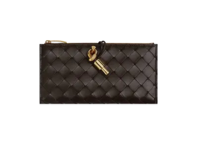 Bottega Veneta Andiamo Long Wallet "Fondente"
