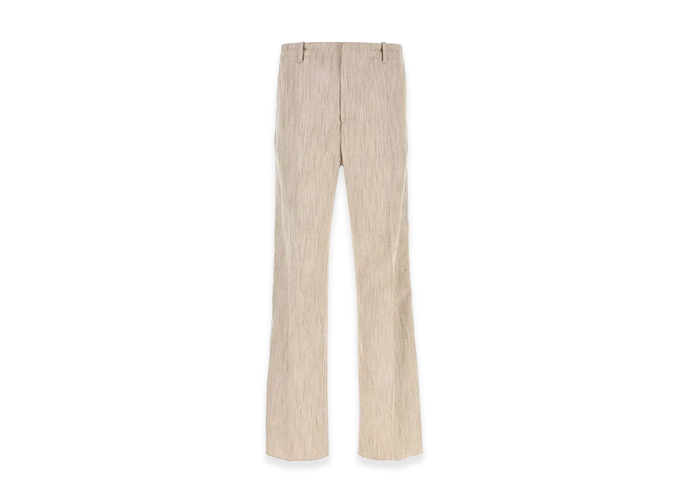 Bottega Veneta Melange Sand Viscose Blend Pant "Beige/Tan"