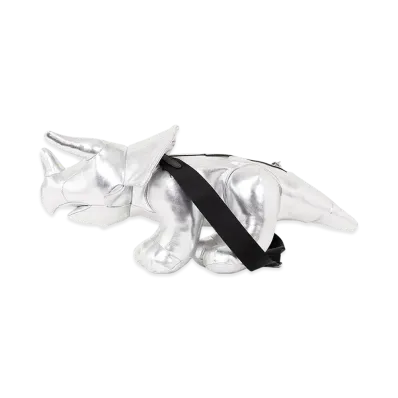 Maison MIHARA YASUHIRO "Dolls" Triceratops Shoulder Bag "Silver"