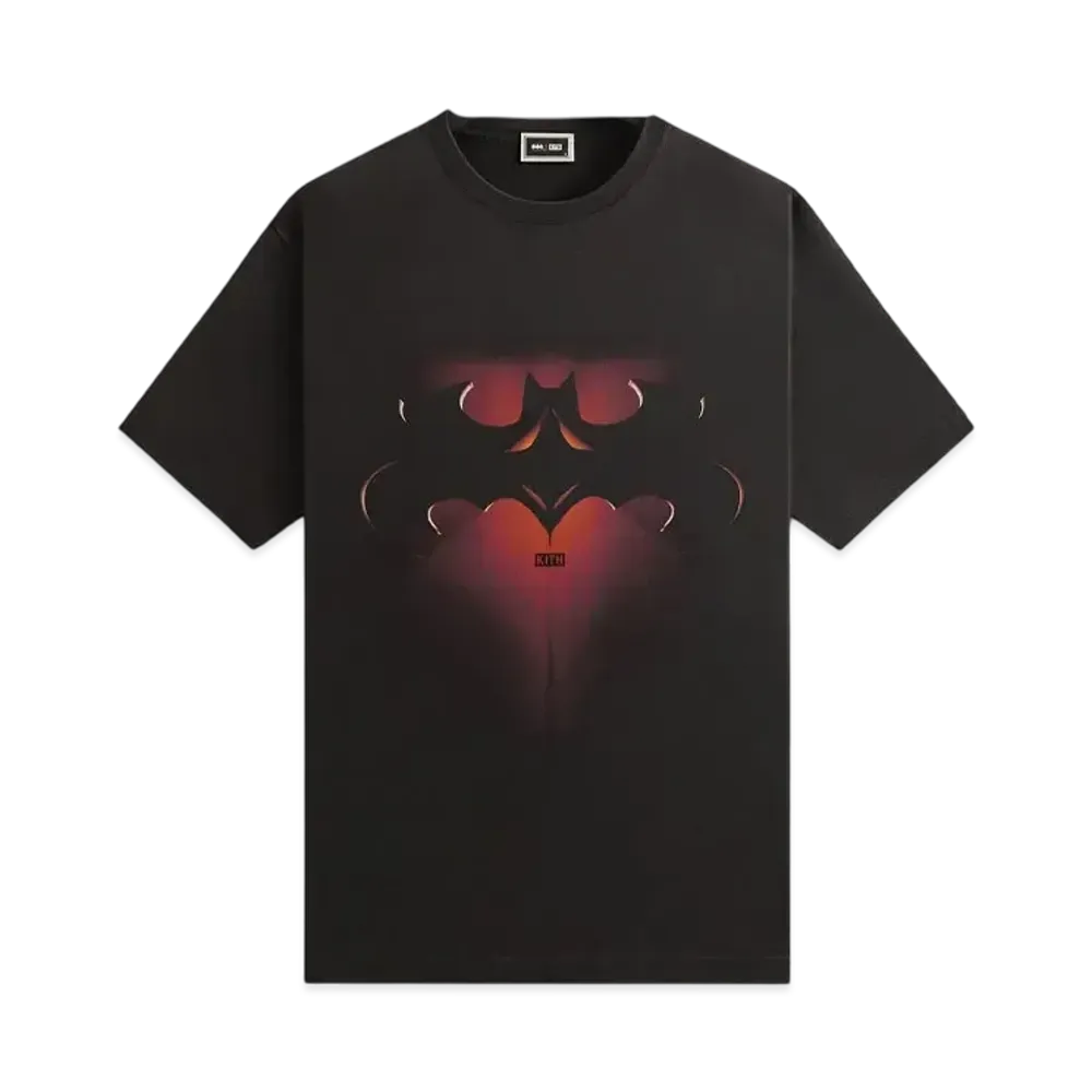 Kith x Batman And Robin Logo Vintage Tee "Black"