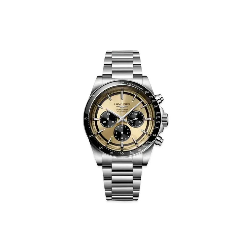 Longines Conquest 2023 42.00mm "Sun Ray Brown/Stainless Steel/Ceramic" L3.835.4.32.6