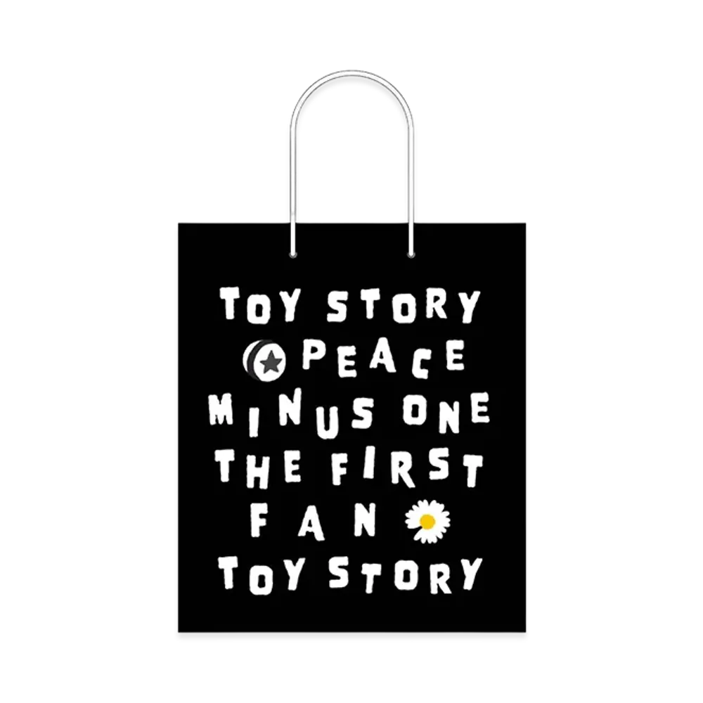 PEACEMINUSONE x Toy Story THE FIRST FAN Paper Bag "Black" / G-DRAGON
