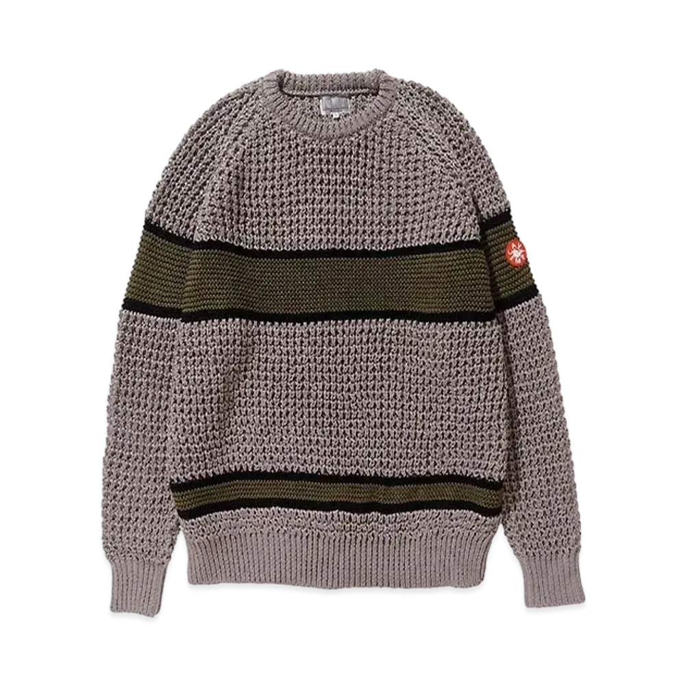 Cav Empt (C.E) LINE LOOSE WAFFLE KNIT "Grey"