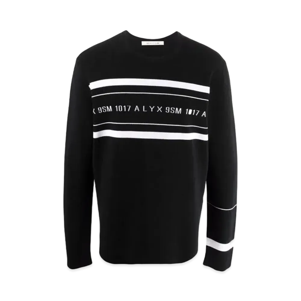 1017 ALYX 9SM Logo-Print Crew Neck Sweatshirt "Black"