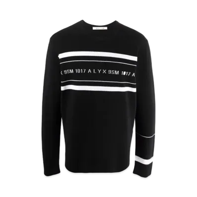 1017 ALYX 9SM Logo-Print Crew Neck Sweatshirt "Black"