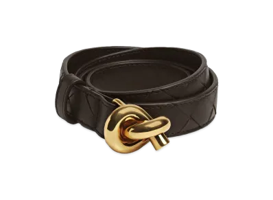Bottega Veneta Knot Belt "Fondente"