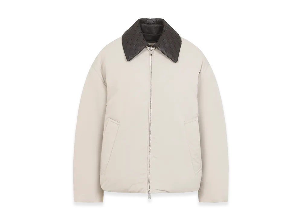 Bottega Veneta Women's Nylon Puffer Jacket "Beige/Tan"