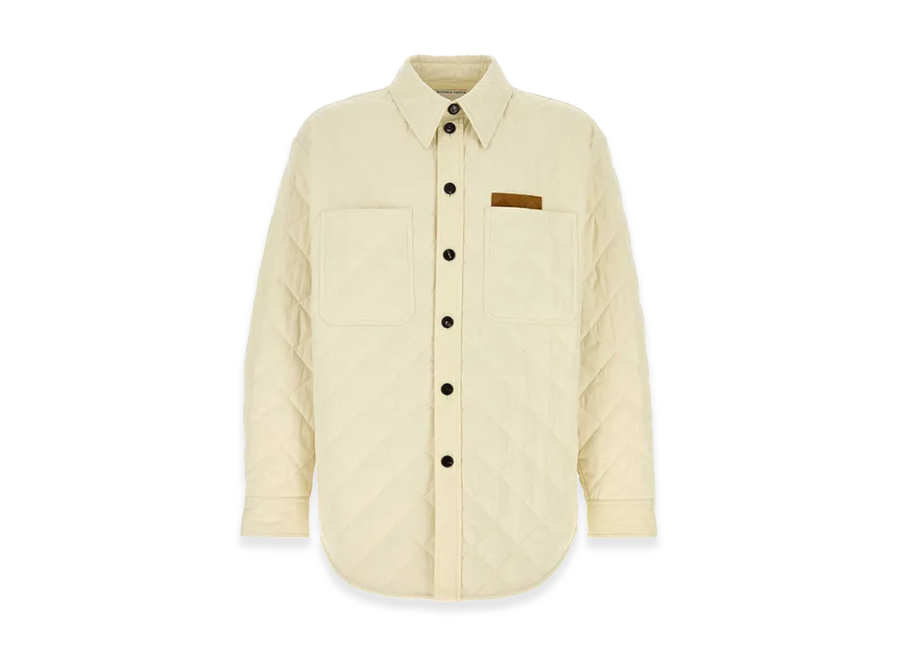 Bottega Veneta Tech Cotton Jacket "Ivory"