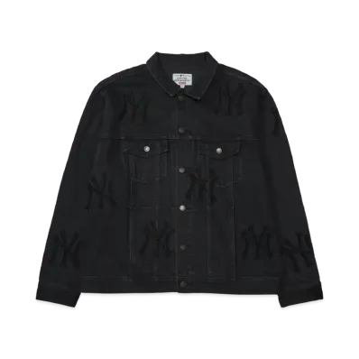 Supreme New York Yankees Denim Trucker Jacket "Black"