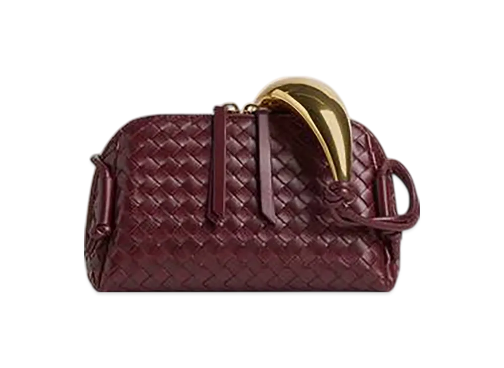 Bottega Veneta Concert Pouch Handle "Barolo"
