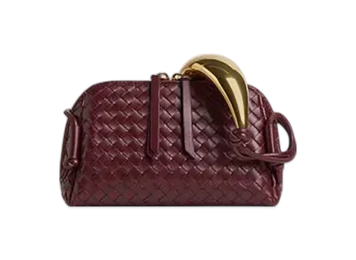 Bottega Veneta Concert Pouch Handle "Barolo"