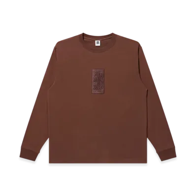 BlackEyePatch Hwc Same Color Embroidered L/S Tee "Brown"